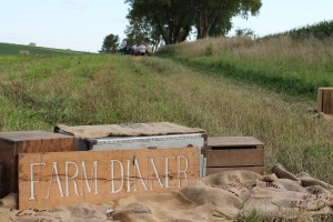 The edge of the table