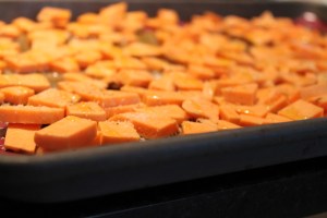 Roasting Sweet Potatoes