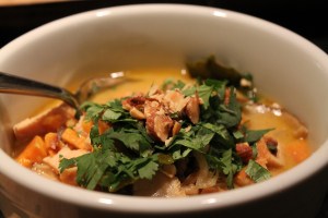 Coconut Chicken Kale Soup