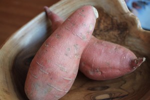 Whole sweet potatoes