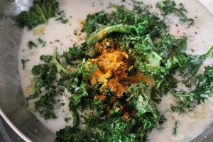 Kale and curry powder