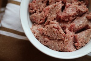 Ground pork