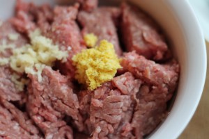 Pork with garlic and ginger